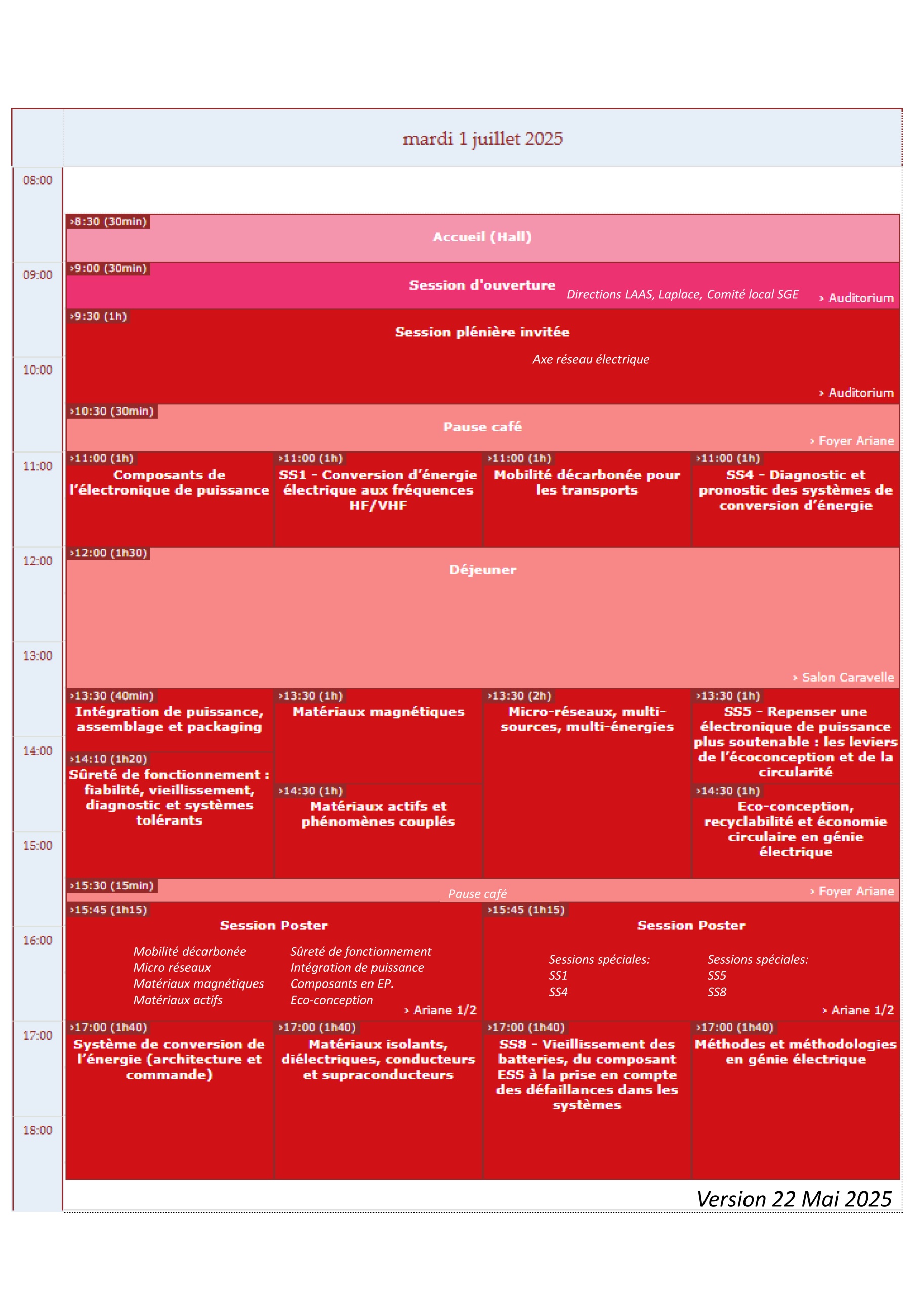 Programme J1